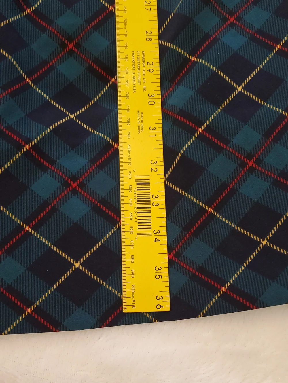 Tommy Hilfiger Green, Navy & Red Plaid Shift Dress 6